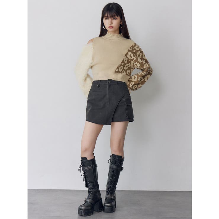 アシメフクレジャガードニット | MURUA | 詳細画像16 