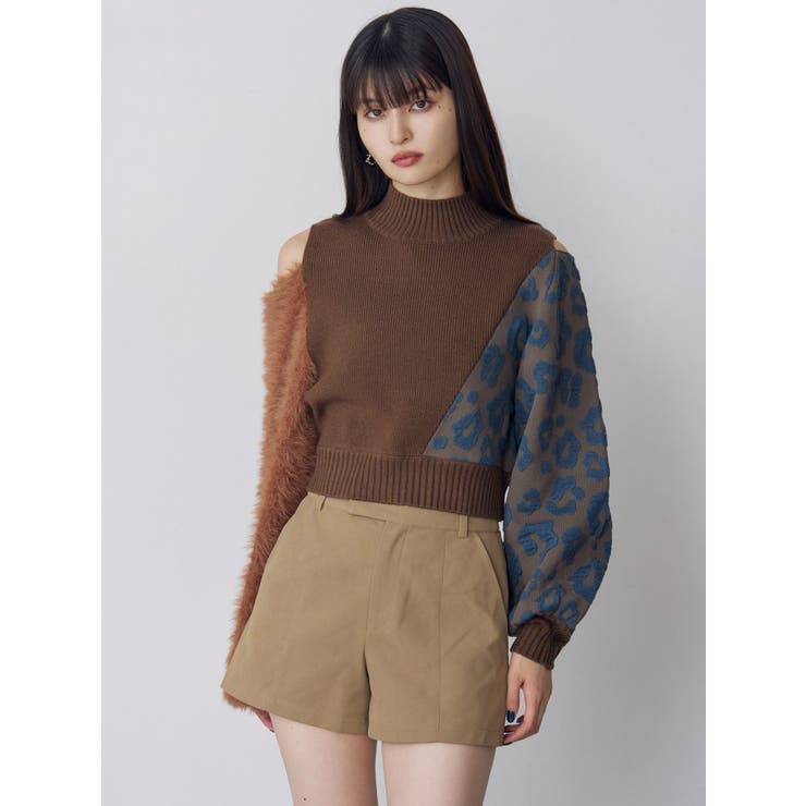 アシメフクレジャガードニット | MURUA | 詳細画像3 