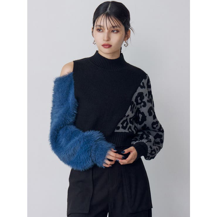 アシメフクレジャガードニット | MURUA | 詳細画像5 