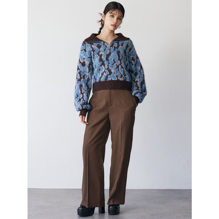 マルチヤーンハーフジップニット | MURUA | 詳細画像13