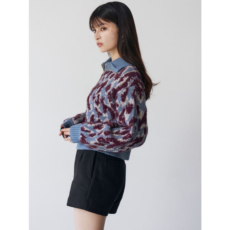 マルチヤーンハーフジップニット | MURUA | 詳細画像16