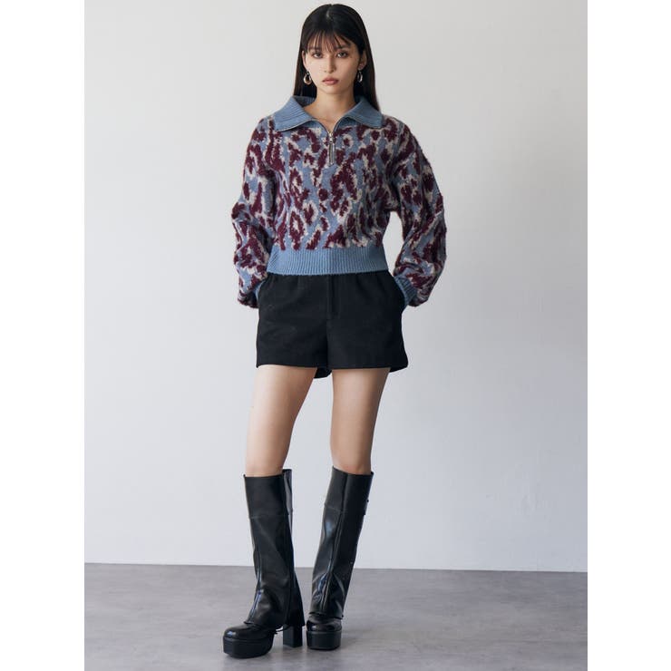 マルチヤーンハーフジップニット | MURUA | 詳細画像17