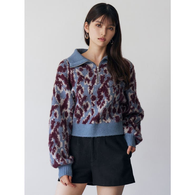 マルチヤーンハーフジップニット | MURUA | 詳細画像2