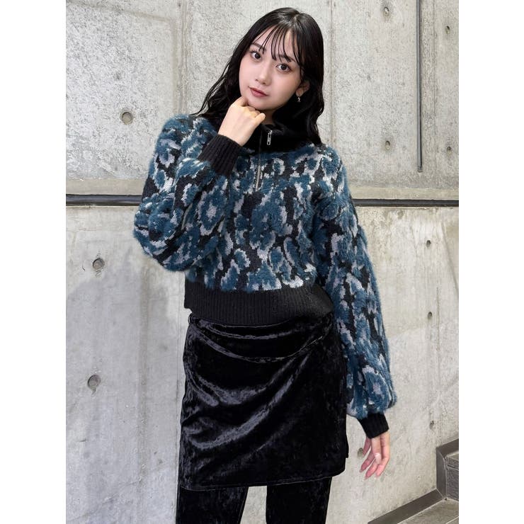 マルチヤーンハーフジップニット | MURUA | 詳細画像20