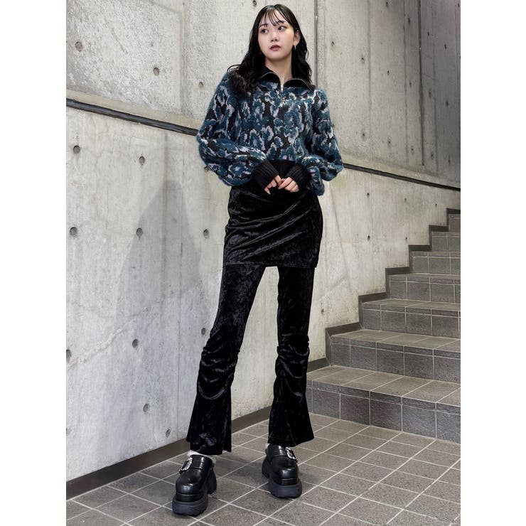 マルチヤーンハーフジップニット | MURUA | 詳細画像23