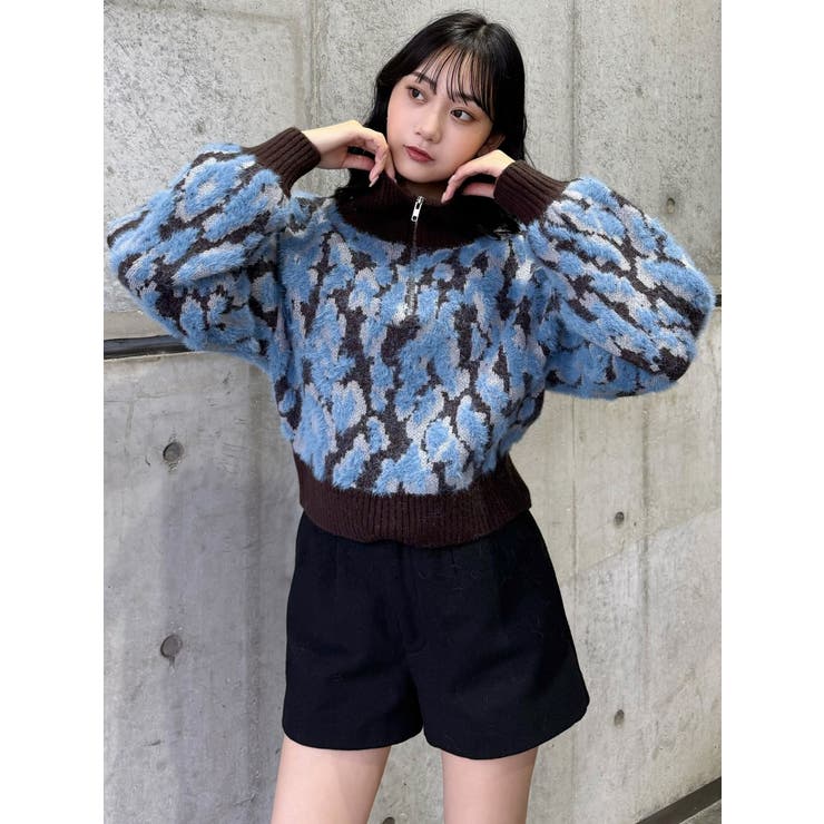 マルチヤーンハーフジップニット | MURUA | 詳細画像25