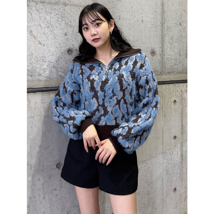 マルチヤーンハーフジップニット | MURUA | 詳細画像28