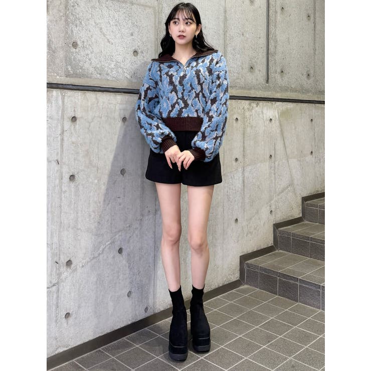 マルチヤーンハーフジップニット | MURUA | 詳細画像29