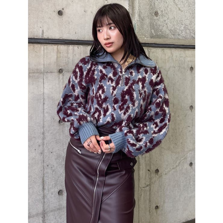 マルチヤーンハーフジップニット | MURUA | 詳細画像30