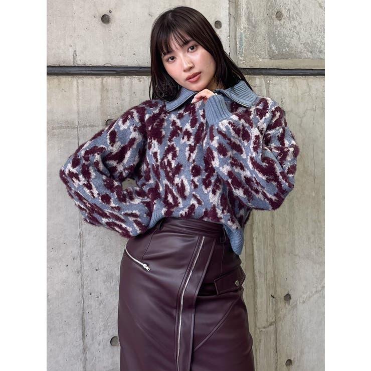 マルチヤーンハーフジップニット | MURUA | 詳細画像31