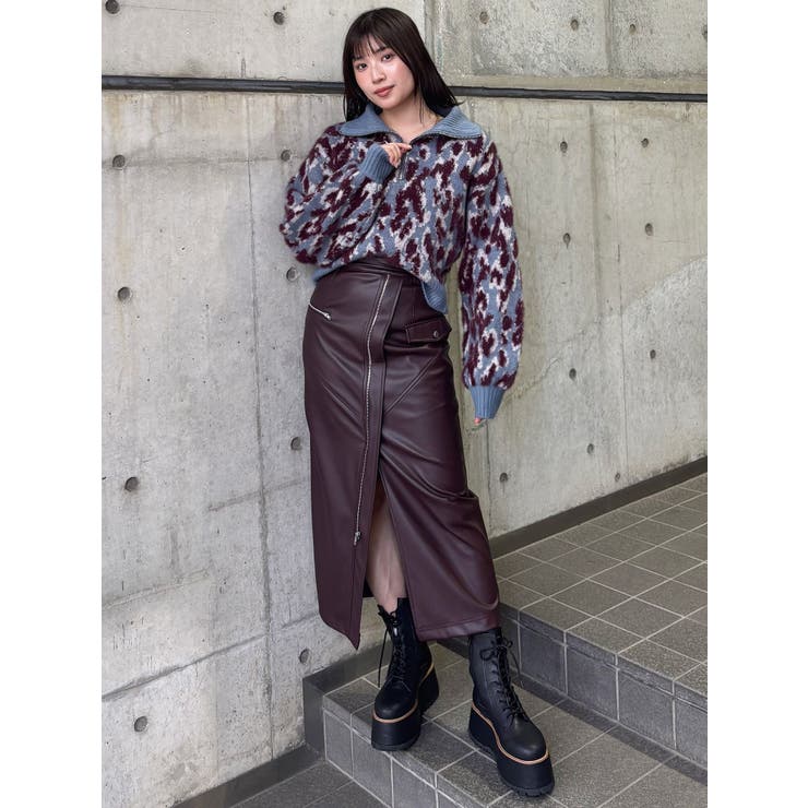 マルチヤーンハーフジップニット | MURUA | 詳細画像34