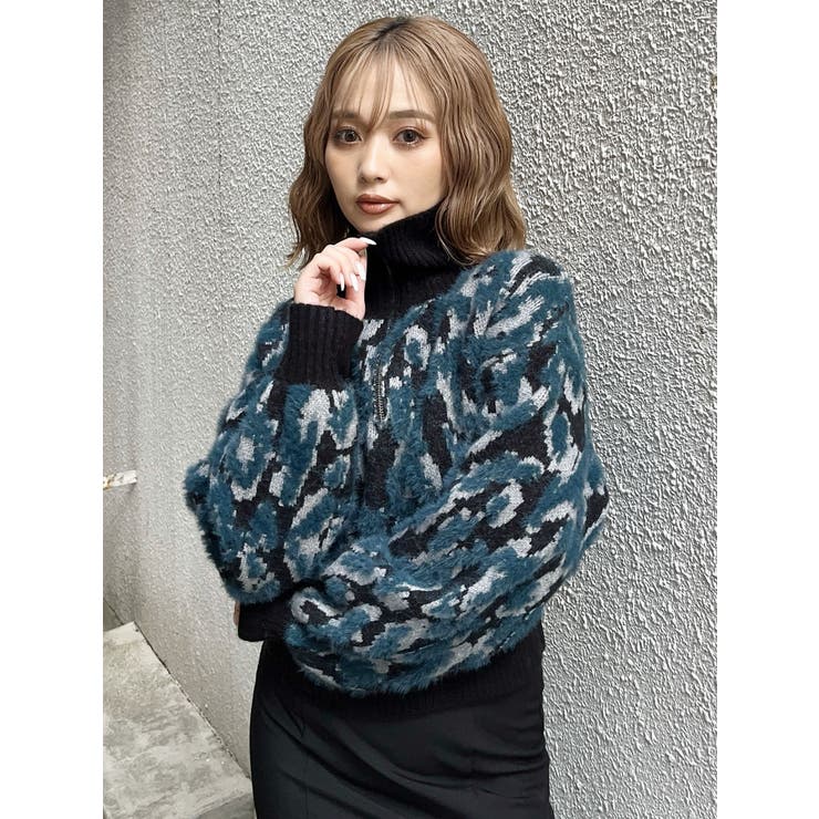 マルチヤーンハーフジップニット | MURUA | 詳細画像35