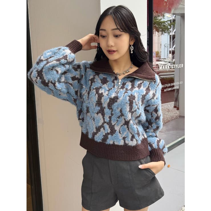 マルチヤーンハーフジップニット | MURUA | 詳細画像39