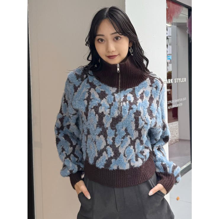 マルチヤーンハーフジップニット | MURUA | 詳細画像40