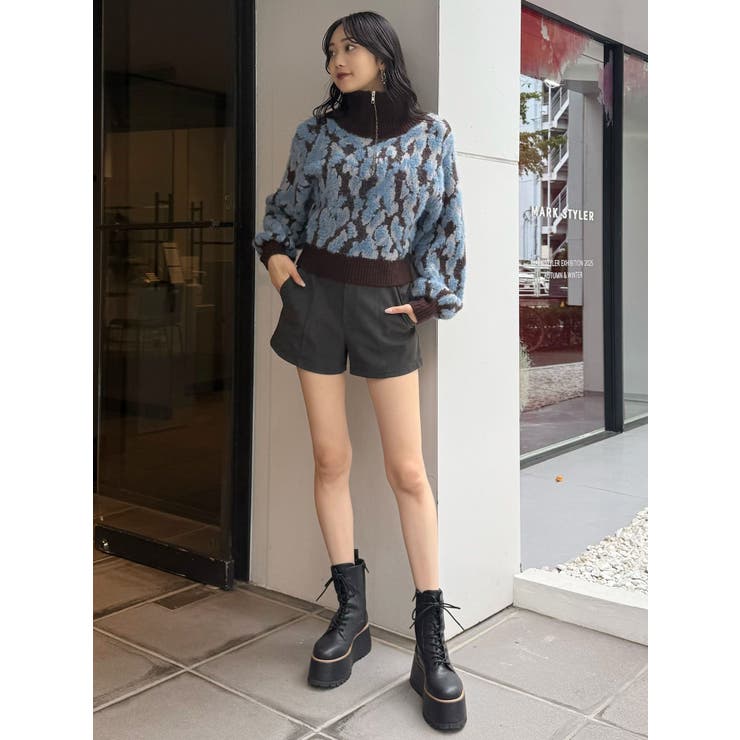 マルチヤーンハーフジップニット | MURUA | 詳細画像41