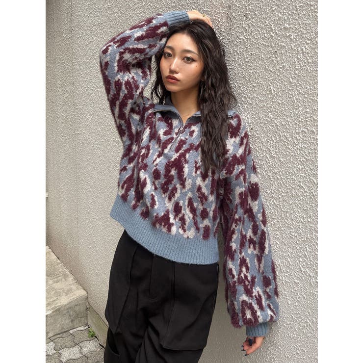 マルチヤーンハーフジップニット | MURUA | 詳細画像43