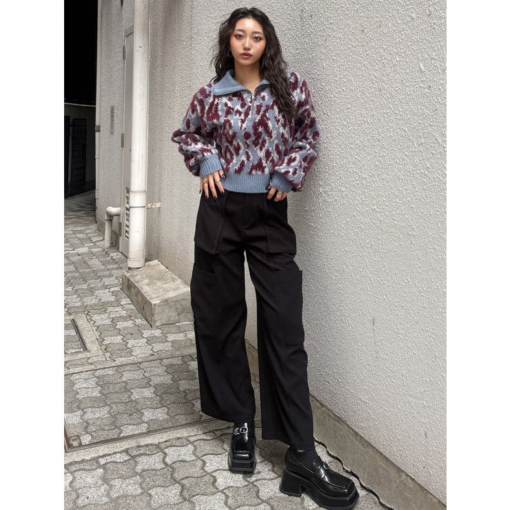 マルチヤーンハーフジップニット | MURUA | 詳細画像45