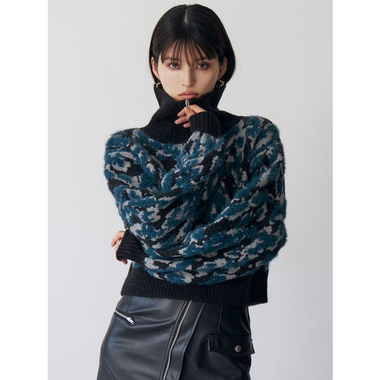 マルチヤーンハーフジップニット | MURUA | 詳細画像5