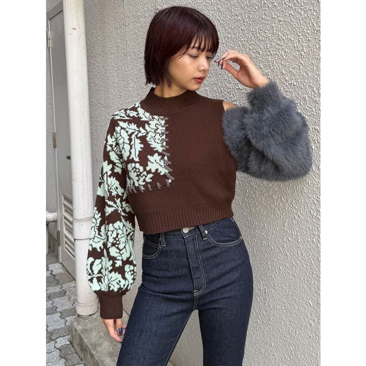 ショルダーフラワーシャギーニット | MURUA | 詳細画像24 