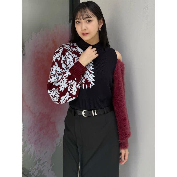 ショルダーフラワーシャギーニット | MURUA | 詳細画像28 