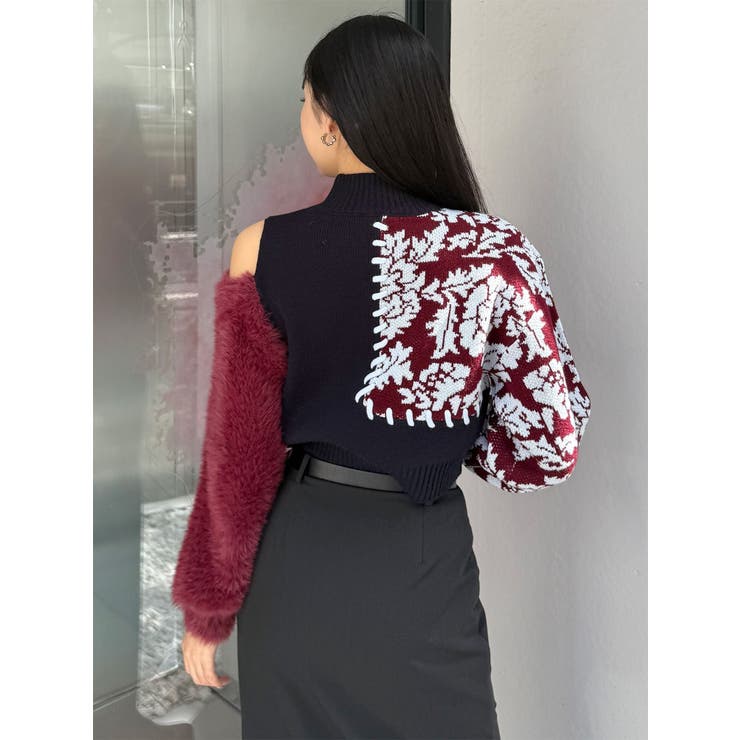 ショルダーフラワーシャギーニット | MURUA | 詳細画像30 