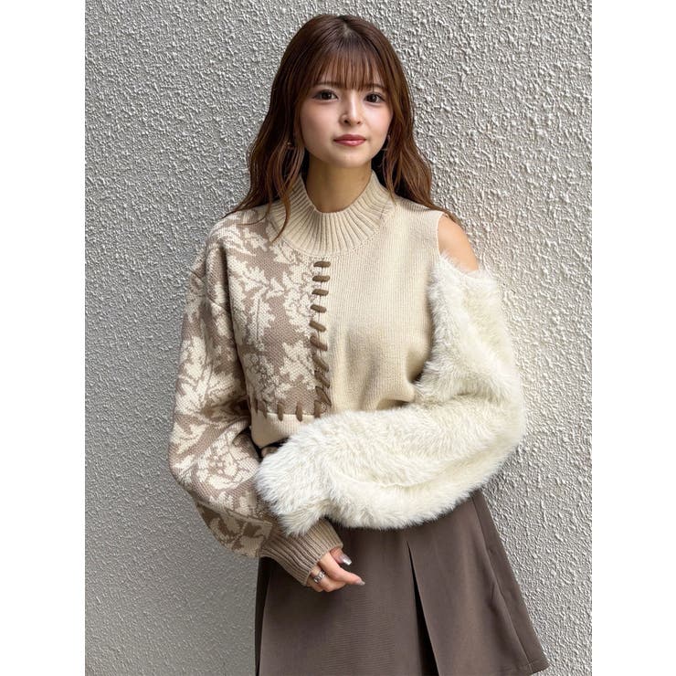 ショルダーフラワーシャギーニット | MURUA | 詳細画像32 