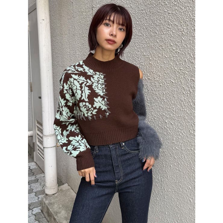 ショルダーフラワーシャギーニット | MURUA | 詳細画像4 