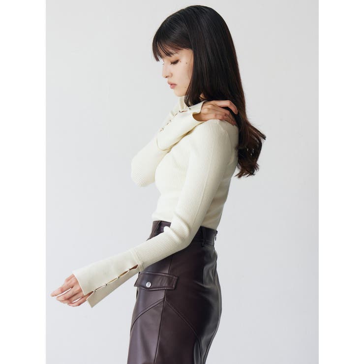 フレアスリーブアクセントニット | MURUA | 詳細画像13 