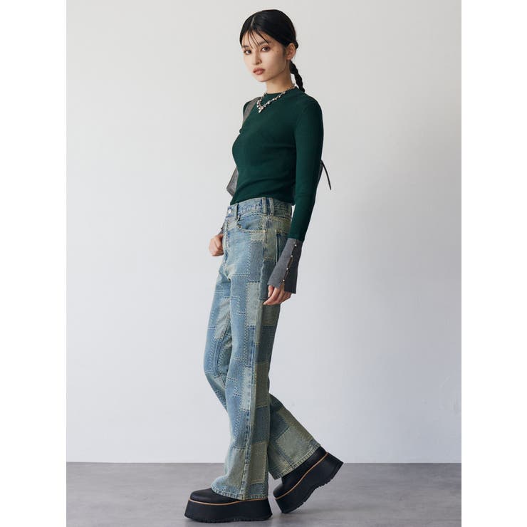 フレアスリーブアクセントニット | MURUA | 詳細画像20 