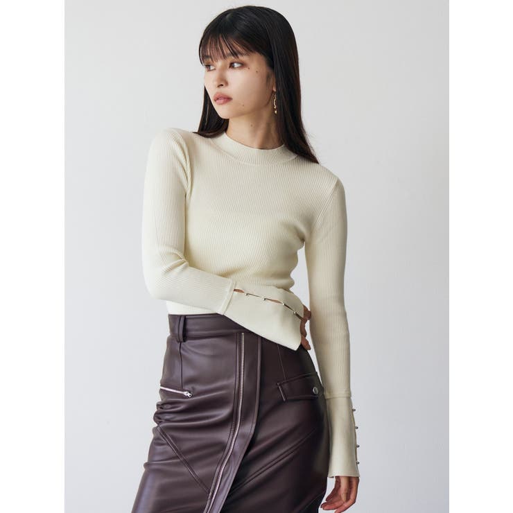 フレアスリーブアクセントニット | MURUA | 詳細画像3 