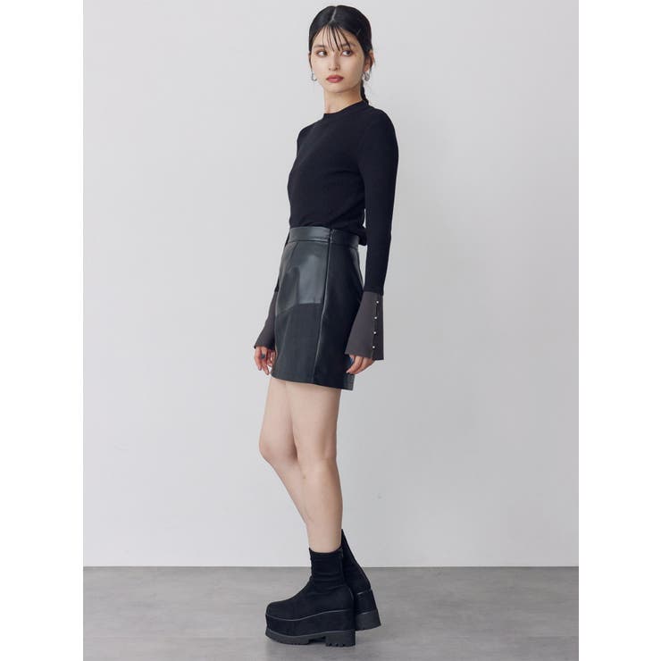 フレアスリーブアクセントニット | MURUA | 詳細画像30 