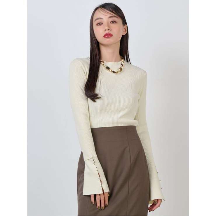 フレアスリーブアクセントニット | MURUA | 詳細画像35 