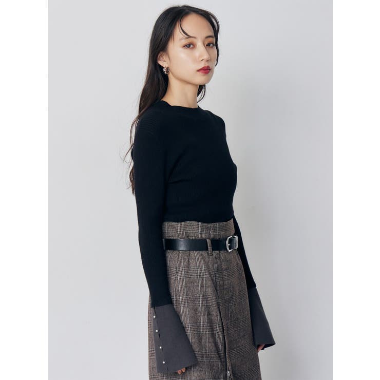 フレアスリーブアクセントニット | MURUA | 詳細画像38 