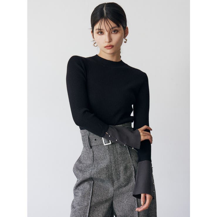 フレアスリーブアクセントニット | MURUA | 詳細画像5 