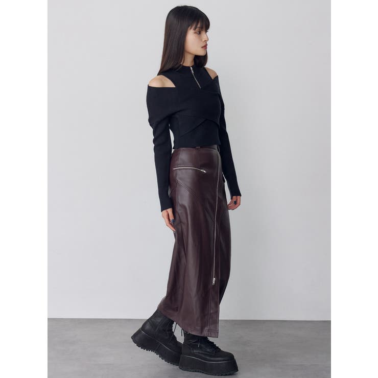 カシュクールハーフジップトップス | MURUA | 詳細画像11 