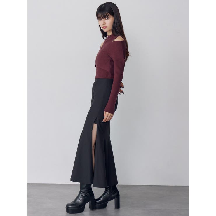 カシュクールハーフジップトップス | MURUA | 詳細画像14 