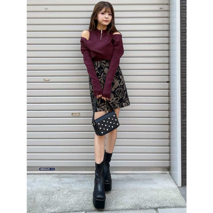 カシュクールハーフジップトップス | MURUA | 詳細画像29 