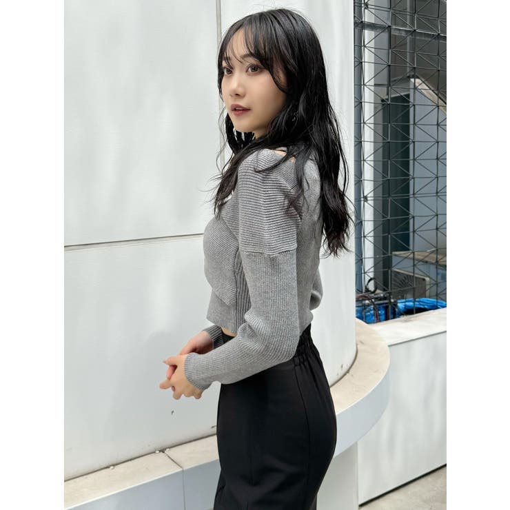 カシュクールハーフジップトップス | MURUA | 詳細画像35 