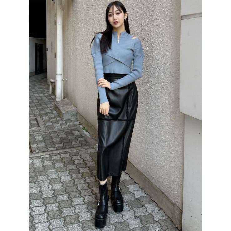 カシュクールハーフジップトップス | MURUA | 詳細画像39 