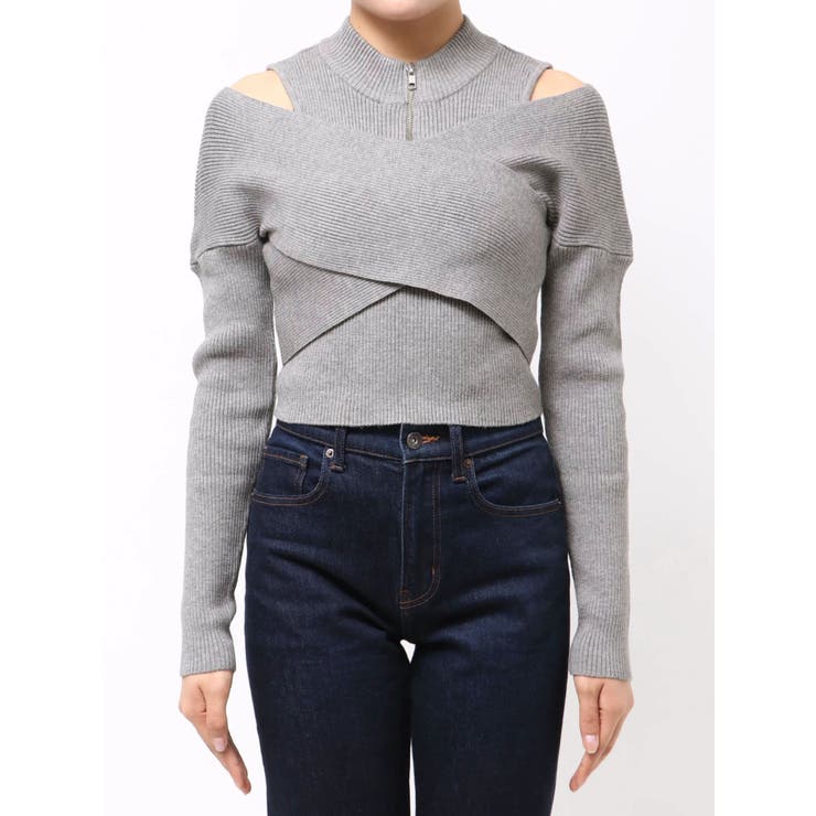 カシュクールハーフジップトップス | MURUA | 詳細画像48 