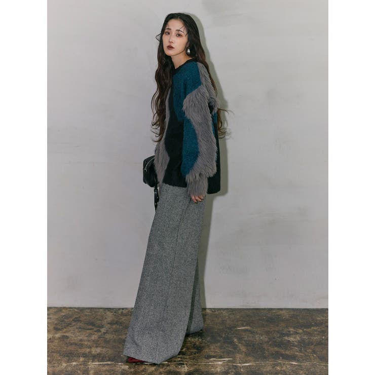 【YUKKOコラボ】MIXヤーンチュニックニット | MURUA | 詳細画像12 