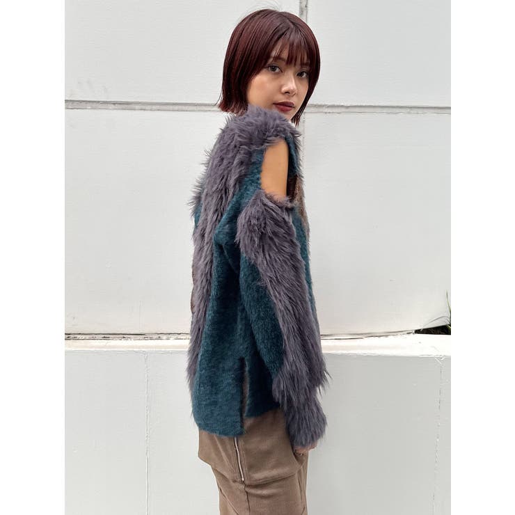 【YUKKOコラボ】MIXヤーンチュニックニット | MURUA | 詳細画像16 