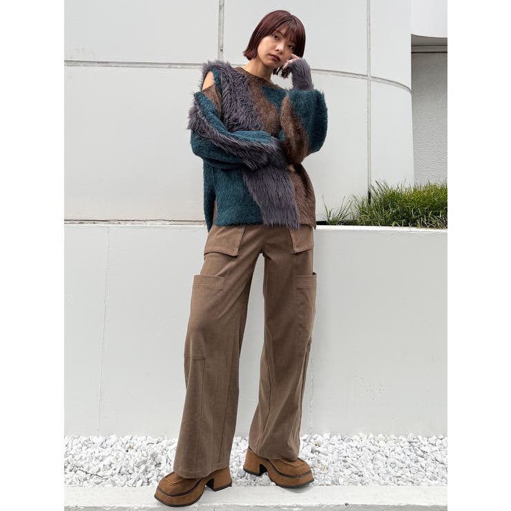 【YUKKOコラボ】MIXヤーンチュニックニット | MURUA | 詳細画像17 