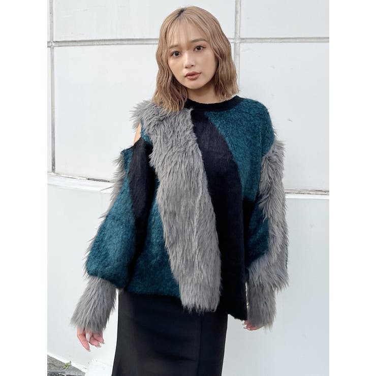 【YUKKOコラボ】MIXヤーンチュニックニット | MURUA | 詳細画像20 