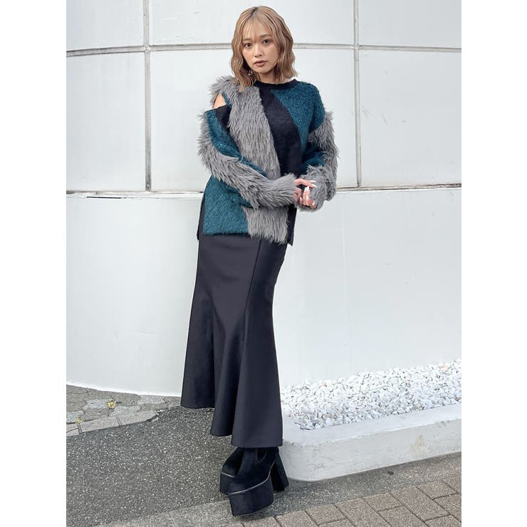 【YUKKOコラボ】MIXヤーンチュニックニット | MURUA | 詳細画像25 