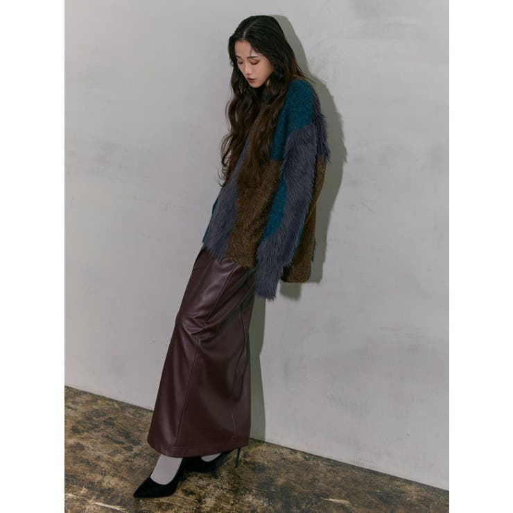 【YUKKOコラボ】MIXヤーンチュニックニット | MURUA | 詳細画像8 