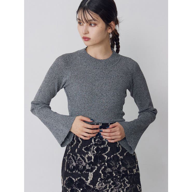 グレー | フレアスリーブニット | MURUA