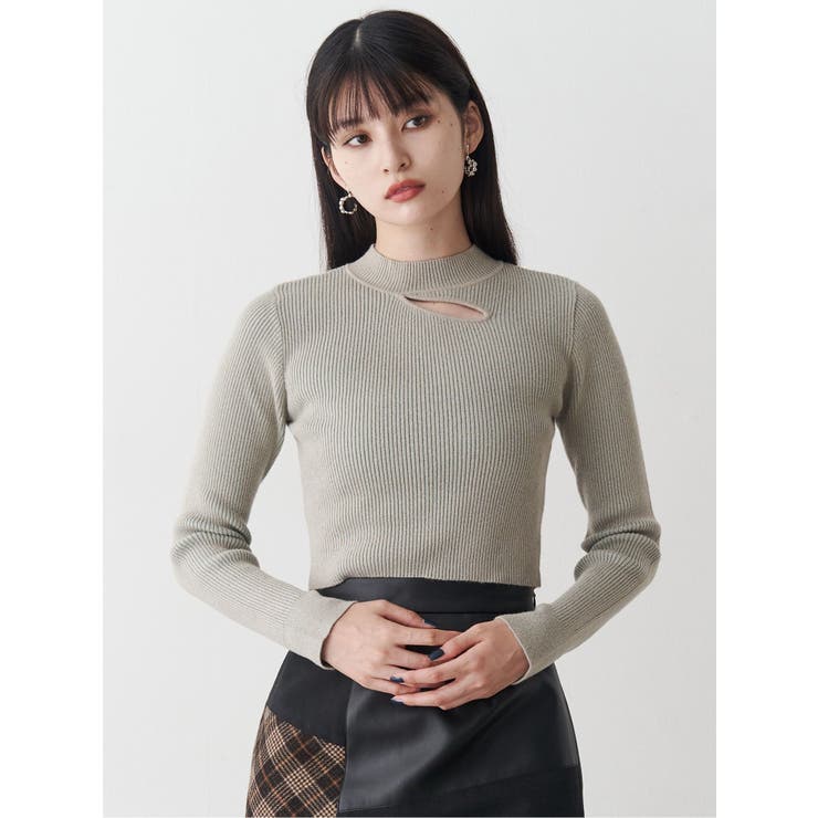 クロスリブニット[品番：MKSW0067391]｜MURUA（ムルーア）の