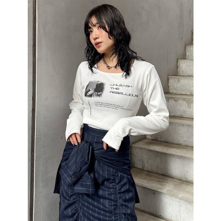 クロップドメッセージトップス | MURUA | 詳細画像30 