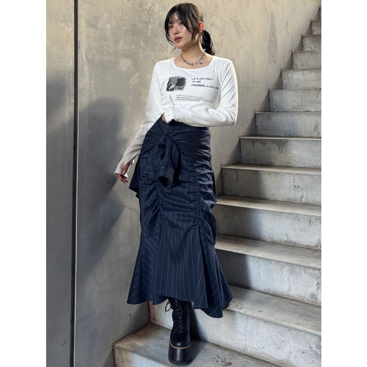 クロップドメッセージトップス | MURUA | 詳細画像33 